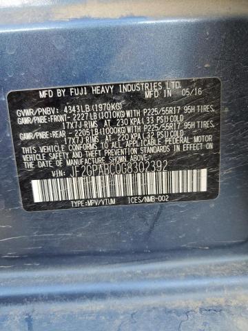 Photo 14 from auction – 2016 SUBARU CROSSTREK with VIN JF2GPABC0G8302392