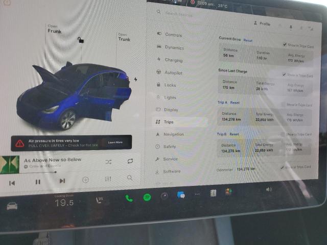 Photo 9 from auction – 2021 TESLA MODEL Y with VIN 5YJYGDEE8MF184301