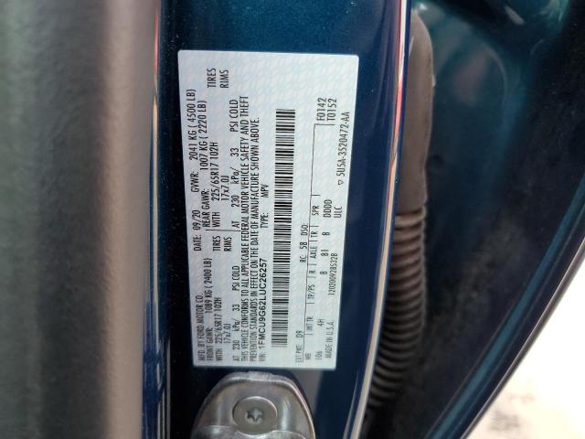 Photo 14 from auction – 2020 FORD ESCAPE SE with VIN 1FMCU9G62LUC26257