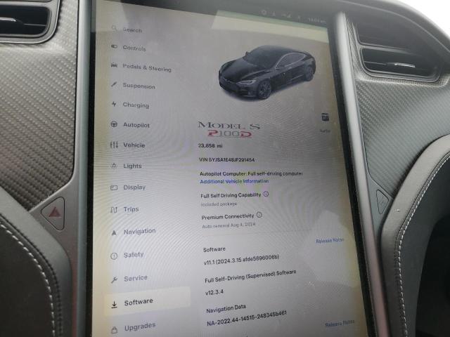 Photo 9 from auction – 2018 TESLA MODEL S with VIN 5YJSA1E48JF291454