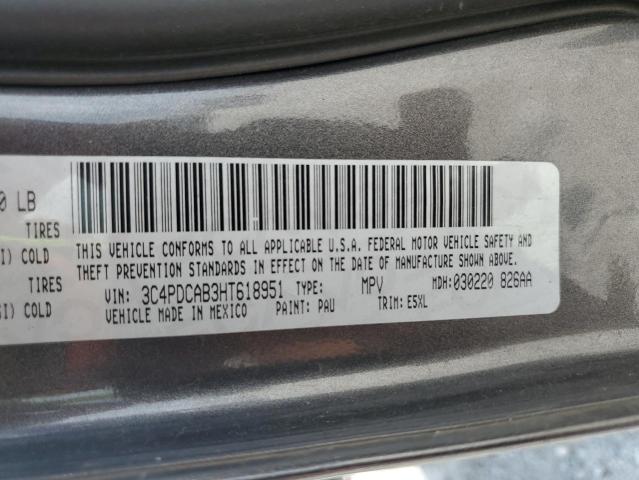 Photo 14 from auction – 2017 DODGE JOURNEY SE with VIN 3C4PDCAB3HT618951