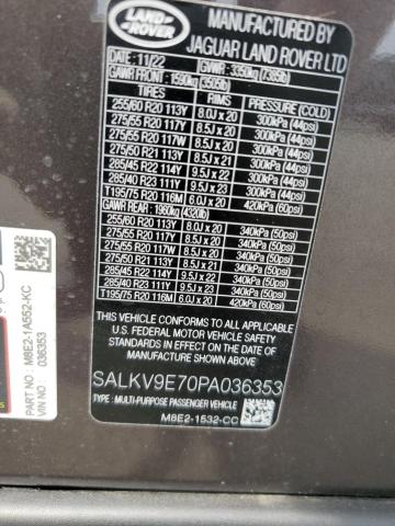 Photo 14 from auction – 2023 LAND ROVER RANGE ROVE with VIN SALKV9E70PA036353