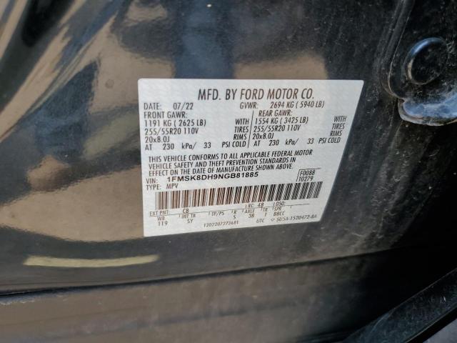 Foto 14 de la subasta – 2022 FORD EXPLORER X con VIN 1FMSK8DH9NGB81885