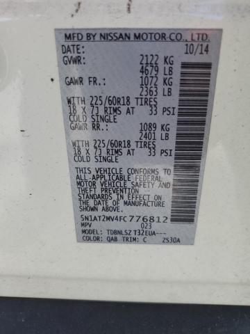 Photo 14 from auction – 2015 NISSAN ROGUE S with VIN 5N1AT2MV4FC776812
