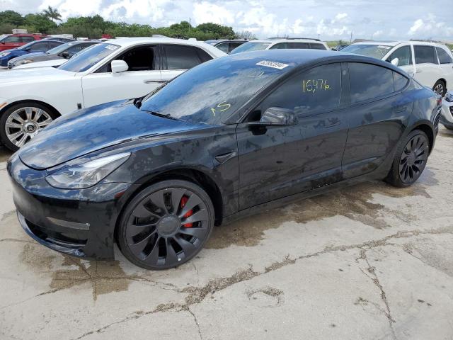 TESLA MODEL 3 2022 with VIN 5YJ3E1EC2NF199312 - Photo from auction