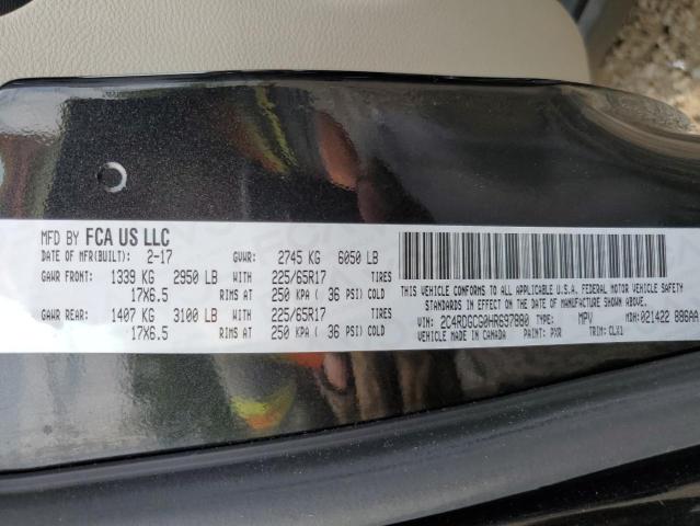 Photo 14 from auction – 2017 DODGE GRAND CARA with VIN 2C4RDGCG0HR697880