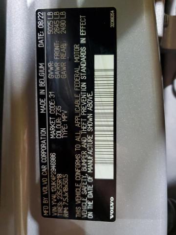 Photo 14 from auction – 2023 VOLVO XC40 CORE with VIN YV4L12UK4P2946986