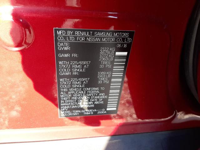 Photo 14 from auction – 2016 NISSAN ROGUE S with VIN KNMAT2MV2GP708281