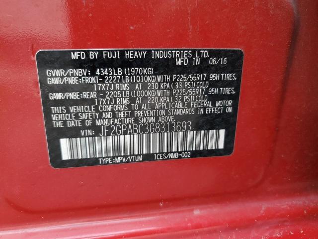Photo 14 from auction – 2016 SUBARU CROSSTREK with VIN JF2GPABC3G8313693