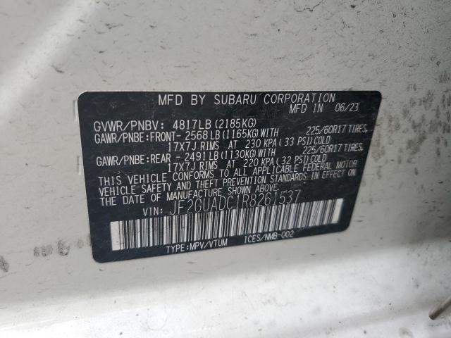 Photo 14 from auction – 2024 SUBARU CROSSTREK with VIN JF2GUADC1R8261537