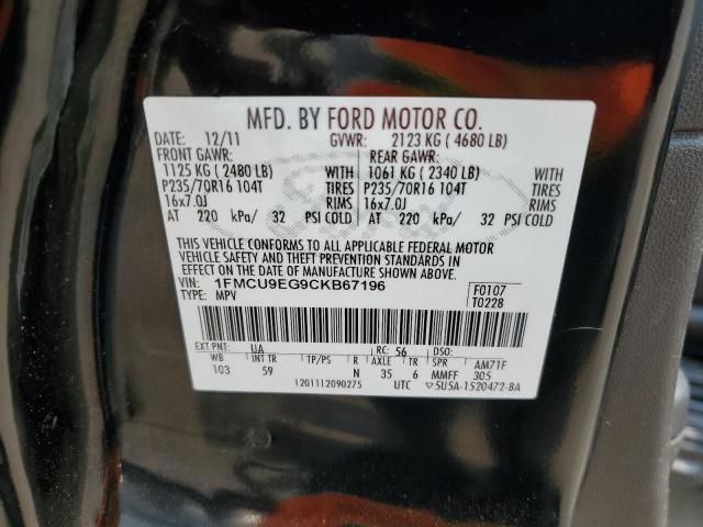 Foto 14 de la subasta – 2012 FORD ESCAPE LIM con VIN 1FMCU9EG9CKB67196