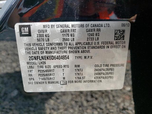 Photo 14 from auction – 2013 CHEVROLET EQUINOX LT with VIN 2GNFLNEK6D6404854