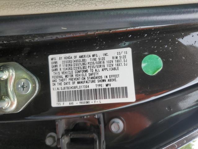 Photo 14 from auction – 2015 ACURA RDX with VIN 5J8TB3H38FL017354