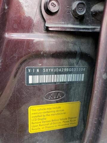 Photo 14 from auction – 2011 KIA SORENTO EX with VIN 5XYKUDA29BG031104