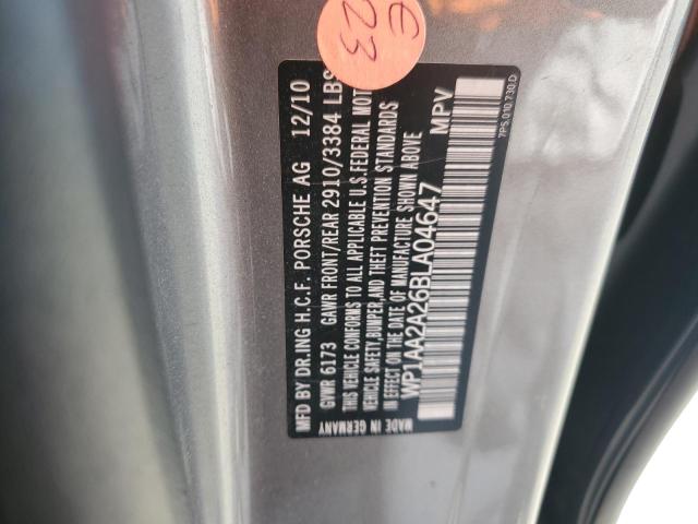 Photo 14 from auction – 2011 PORSCHE CAYENNE with VIN WP1AA2A26BLA04647
