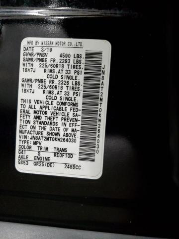 Photo 14 from auction – 2019 NISSAN ROGUE S with VIN JN8AT2MT0KW264030