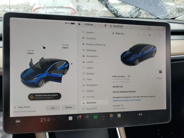Photo 9 from auction – 2018 TESLA MODEL 3 with VIN 5YJ3E1EB1JF109780