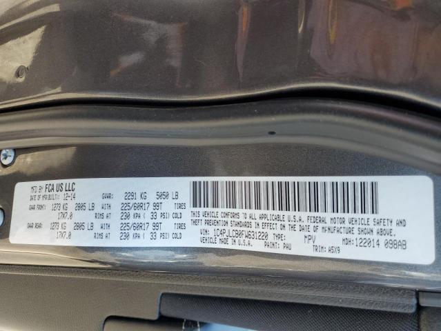Photo 14 from auction – 2015 JEEP CHEROKEE L with VIN 1C4PJLCB0FW631220
