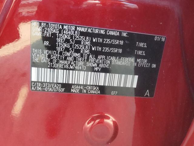 Photo 14 from auction – 2018 TOYOTA RAV4 LIMIT with VIN 2T3DFREV8JW746413
