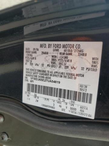 Photo 14 from auction – 2007 FORD EXPLORER L with VIN 1FMEU65E27UA54819