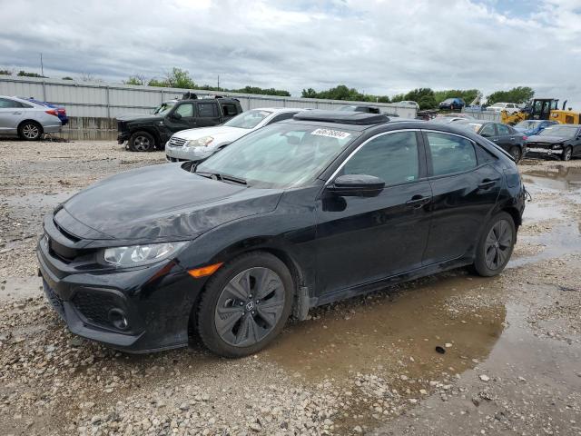 HONDA CIVIC EX 2018 with VIN SHHFK7H54JU237282 - Photo from auction