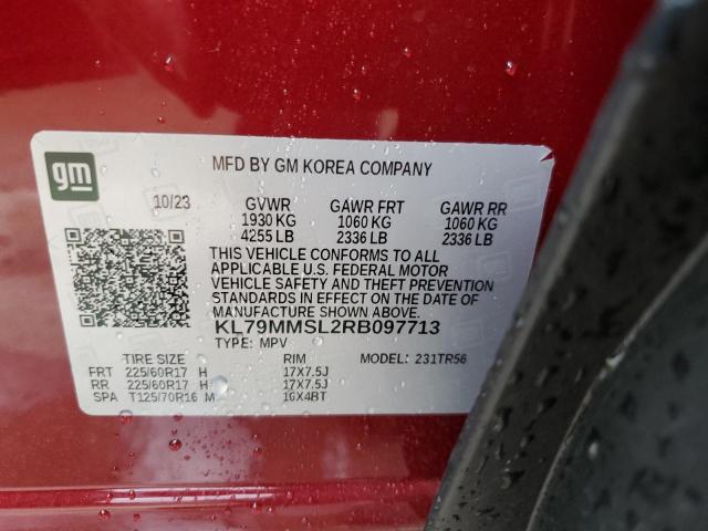 Photo 14 from auction – 2024 CHEVROLET TRAILBLAZE with VIN KL79MMSL2RB097713