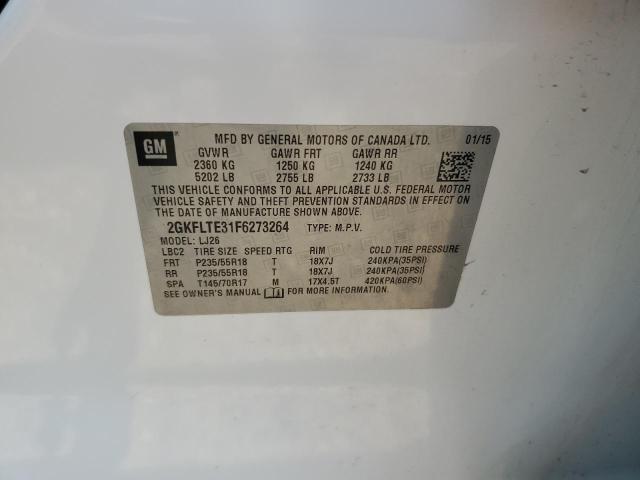Photo 14 from auction – 2015 GMC TERRAIN SL with VIN 2GKFLTE31F6273264