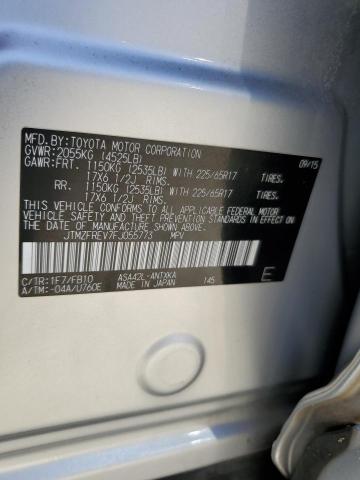 Photo 14 from auction – 2015 TOYOTA RAV4 LE with VIN JTMZFREV7FJ055773