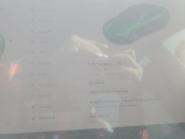 Photo 9 from auction – 2022 TESLA MODEL 3 with VIN 5YJ3E1EBXNF197346