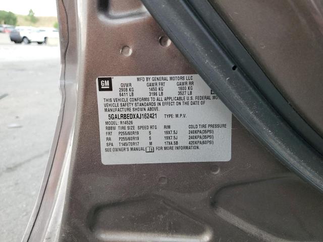 Photo 14 from auction – 2010 BUICK ENCLAVE CX with VIN 5GALRBEDXAJ162421