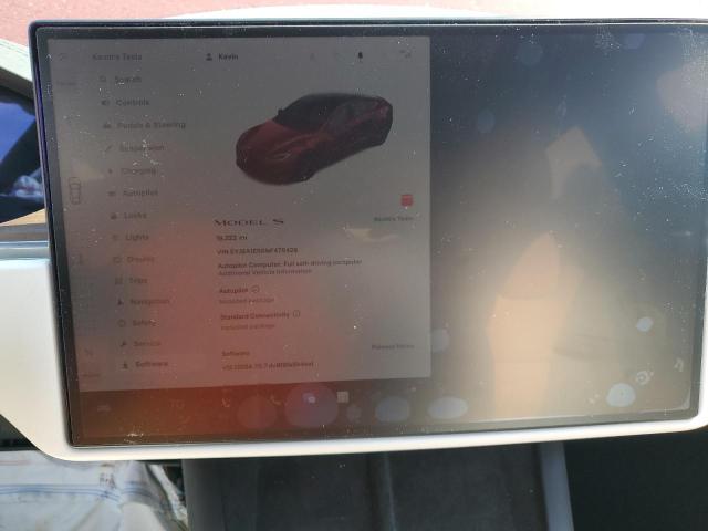 Photo 9 from auction – 2022 TESLA MODEL S with VIN 5YJSA1E50NF475429