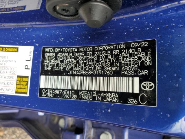 Photo 14 from auction – 2023 TOYOTA COROLLA SE with VIN JTND4MBE8P3191760