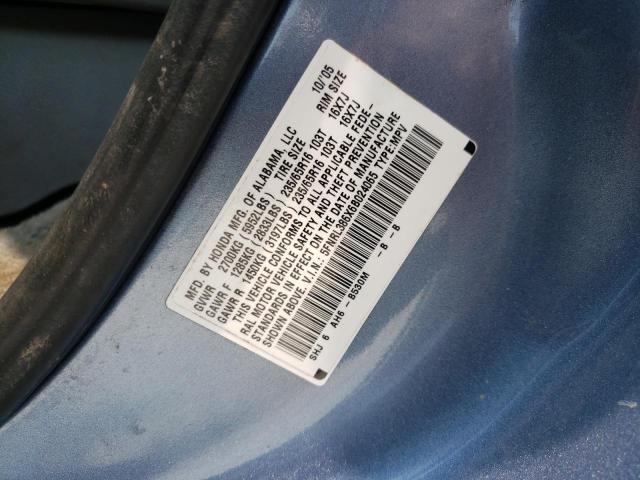 Photo 14 from auction – 2006 HONDA ODYSSEY with VIN 5FNRL386X6B024065