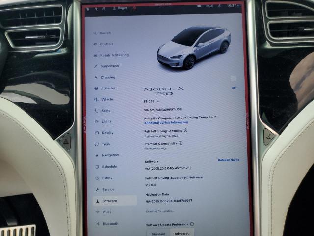 Photo 9 from auction – 2017 TESLA MODEL X with VIN 5YJXCBE20HF074138