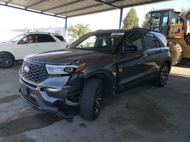 FORD EXPLORER S 2022 with VIN 1FMSK8KH8NGA03498 - Photo from auction