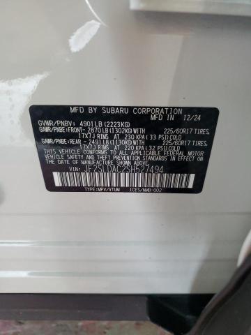 Photo 14 from auction – 2025 SUBARU FORESTER with VIN JF2SLDAC2SH527494