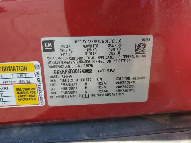 Photo 14 from auction – 2013 GMC ACADIA SLT-1 with VIN 1GKKRRKD3DJ240053