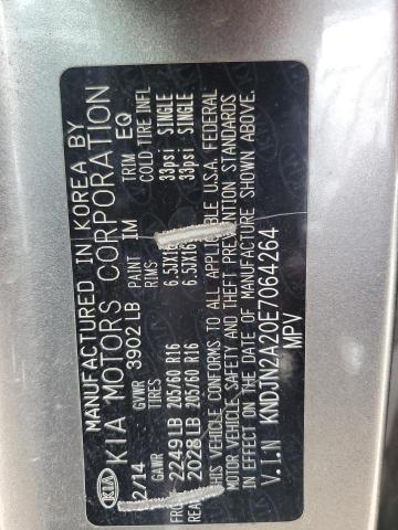 Photo 14 from auction – 2014 KIA SOUL with VIN KNDJN2A20E7064264