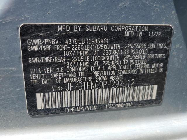Photo 14 from auction – 2023 SUBARU CROSSTREK with VIN JF2GTHNC9PH292512