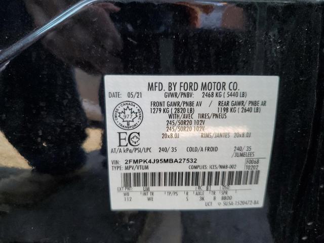 Zdjęcie 14 z aukcji – 2021 FORD EDGE SEL z VIN 2FMPK4J95MBA27532