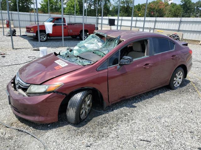 HONDA CIVIC LX 2012 with VIN 2HGFB2F59CH557543 - Photo from auction