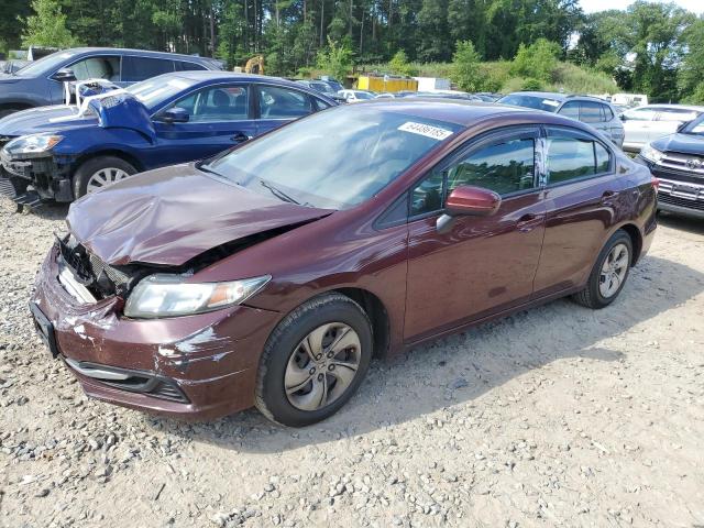 HONDA CIVIC LX 2014 with VIN 19XFB2F51EE226789 - Photo from auction