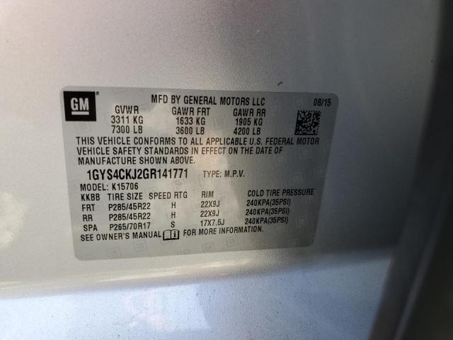 Photo 14 from auction – 2016 CADILLAC ESCALADE PREMIUM with VIN 1GYS4CKJ2GR141771