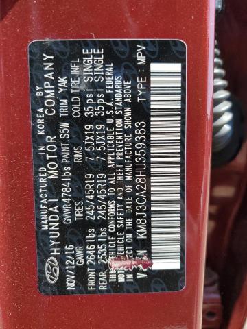 Photo 14 from auction – 2017 HYUNDAI TUCSON LIM with VIN KM8J3CA28HU359383