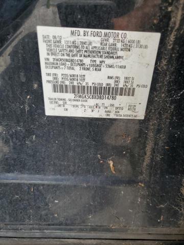Photo 14 from auction – 2013 FORD FLEX SEL with VIN 2FMGK5C8XDBD14780