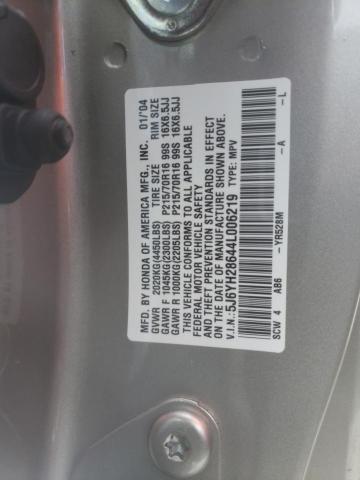 Photo 14 from auction – 2004 HONDA ELEMENT EX with VIN 5J6YH28644L006219