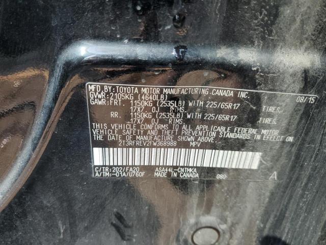 Photo 14 from auction – 2015 TOYOTA RAV4 XLE with VIN 2T3RFREV2FW368988