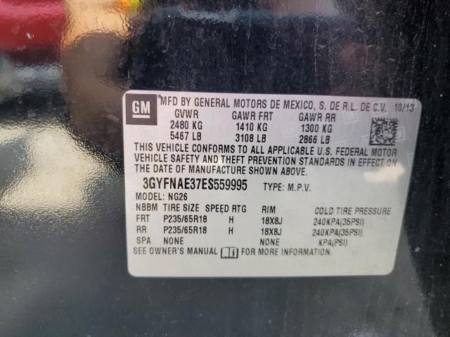 Photo 14 from auction – 2014 CADILLAC SRX with VIN 3GYFNAE37ES559995