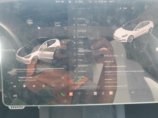 Photo 9 from auction – 2023 TESLA MODEL 3 with VIN 5YJ3E1EA2PF589232