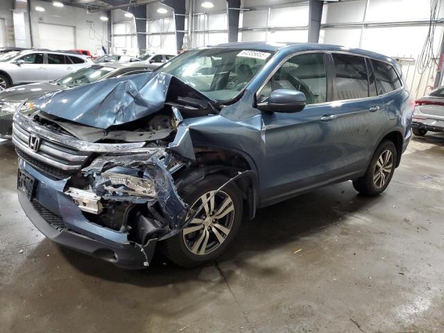 HONDA PILOT EXL 2017 with VIN 5FNYF6H56HB008315 - Photo from auction